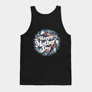 Happy mothers day, fun flowers vintage print shirt 4 Tank Top